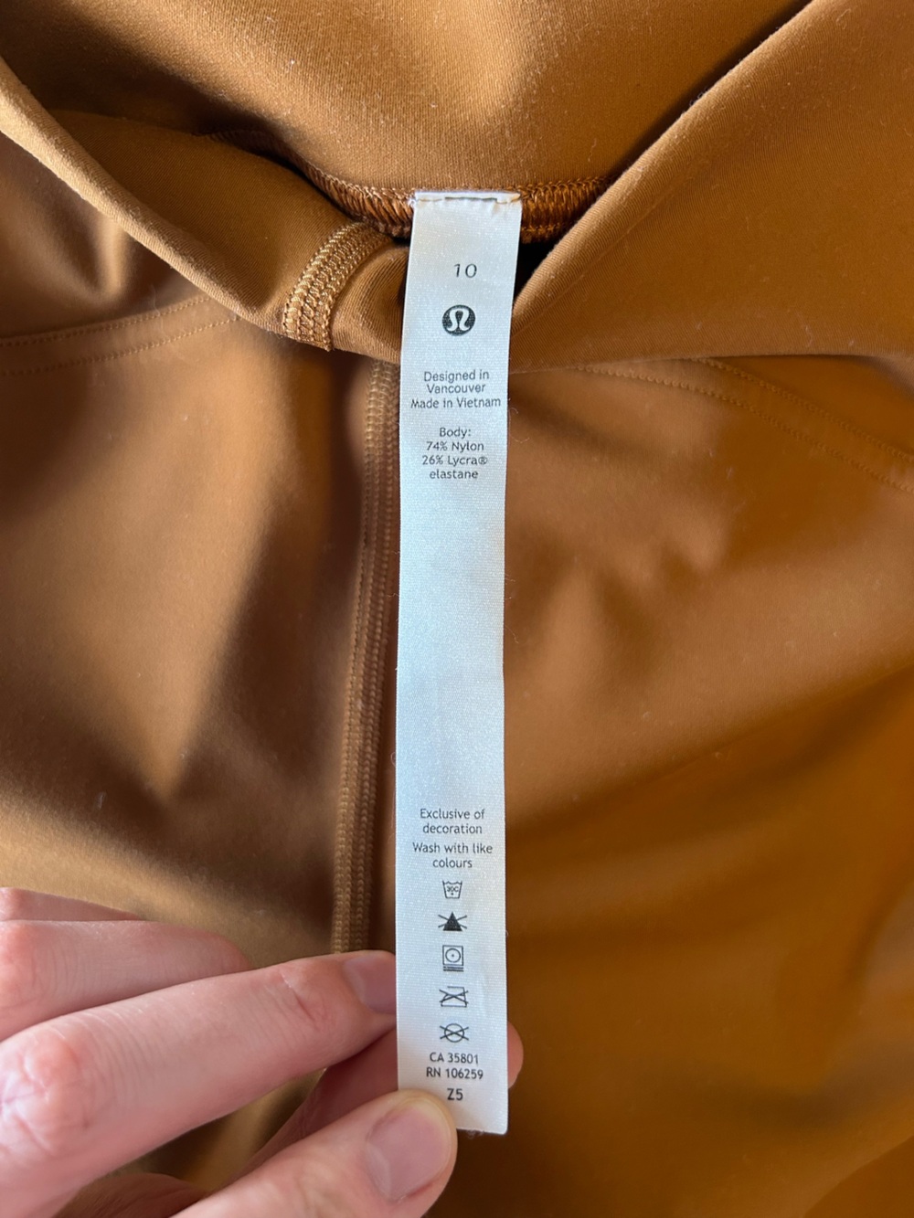lululemon athletica High-Rise Crop Leggings in Rust Brown - Picture 6 of 9